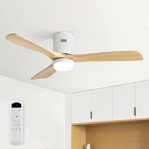 Stropní ventilátor Sofucor z masivního dřeva