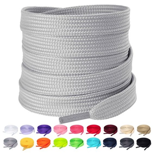 Olukssck 2 páry plochých šnúrok, odolné, náhradné, 10 mm, vysoká kvalita, pre športové topánky,