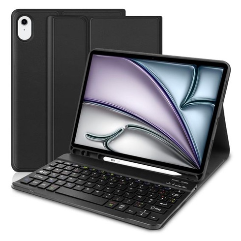 Puzdro s klávesnicou pre iPad Air 6 11 palcov 2024/5 4 puzdro (10,9 palca, 2022/2020), francúzske