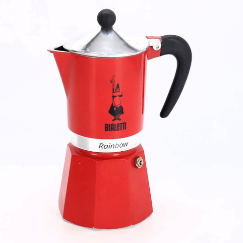 Moka kanvica Bialetti 4963 Rainbow červená