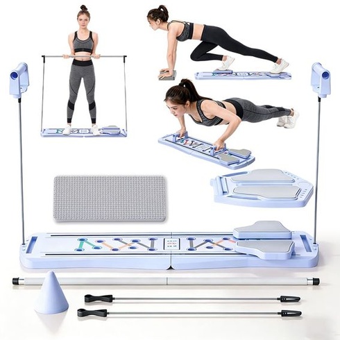 Pilates Board Pilates Reformer Set, vylepšená multifunkčná doska na brušné svaly, posilňovacia