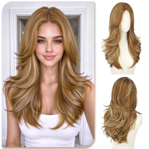 Dámska parochňa Sofeiyan, 55 cm, zlatisto blond