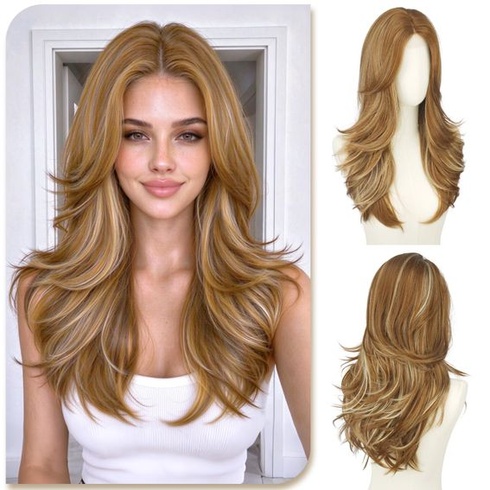 Dámská paruka Sofeiyan, 55 cm, zlatavě blond
