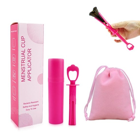 Cinsersr 1 sada aplikátorů na menstruační kalíšek, tamponový aplikátor pro menstruační kalíšky,