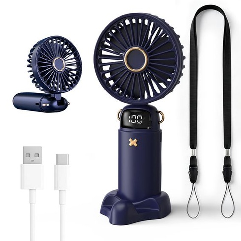 Mini ruční ventilátor, přenosný malý ventilátor s nabíjením přes USB, přenosný malý ventilátor,