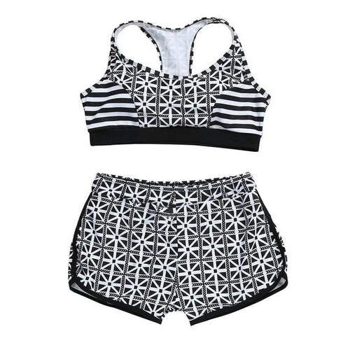 Monokini set pro dívky, plavky, vyztužený kostým, dámské plavky, plavky, tankiny set, šněrovací