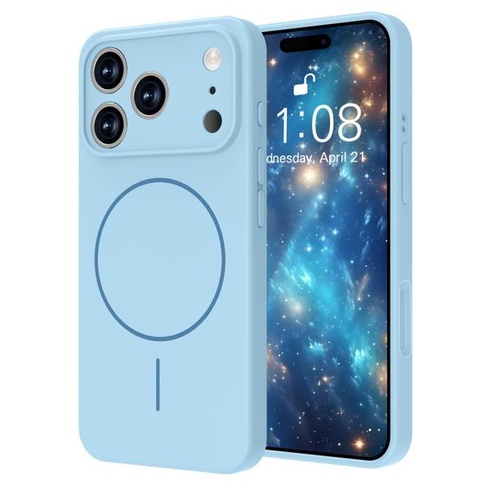 Prémiový silikónový kryt na telefón pre iPhone 17 Pro, magnetický, kompatibilný s MagSafe, ochrana
