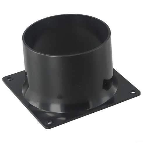 Prírubová spojka potrubia 75–120 mm, spojka potrubia s prírubou – okrúhle PVC vetracie potrubie –