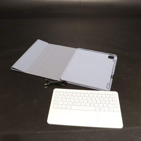 Puzdro s podsvietenou klávesnicou pre iPad Air 13 (M4/M3/M2) s QWERTZ klávesnicou, tmavo modré, Air