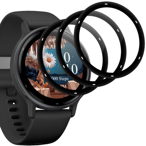 (3 kusy) Ochranná fólia z tvrdeného skla pre Garmin Vivoactive 5, tvrdosť 9H, nárazuvzdorná, bez
