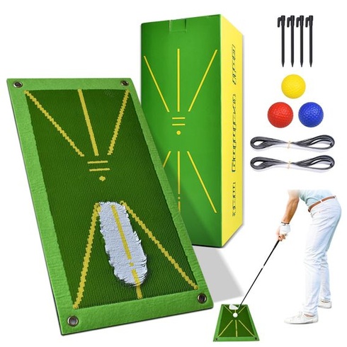 Golfová podložka, tréningová golfová podložka s okamžitou spätnou väzbou, prenosná pomôcka pre