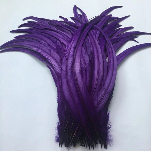 Ocasní peří kohouta Sowder 16-18 palců (40-45 cm) pro kutily, tvoření, klobouky, kostýmy, vánoční