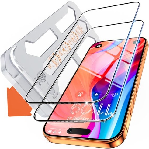 Tentoki 2dielne tvrdené ochranné sklo pre iPhone 17 Pro, priehľadné