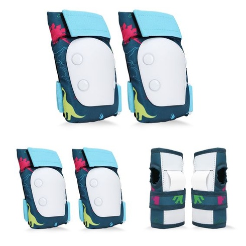 Chrániče kolen YooxArmor pro děti, sada 6 kusů, chrániče na inline brusle pro děti 3-8 let, design