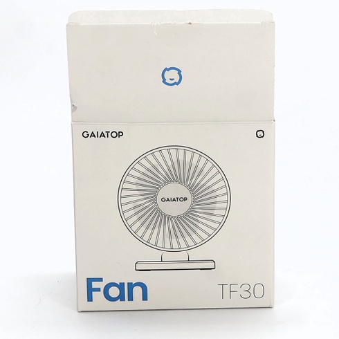 Gaiatop USB stolný ventilátor, malý, ale výkonný, prenosný, tichý, 3 rýchlosti vetra, stolný osobný