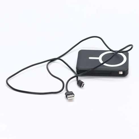Powerbanka Azmuth pro iPhone s magnetickou ochranou, 10 000 mAh se stojánkem, černá