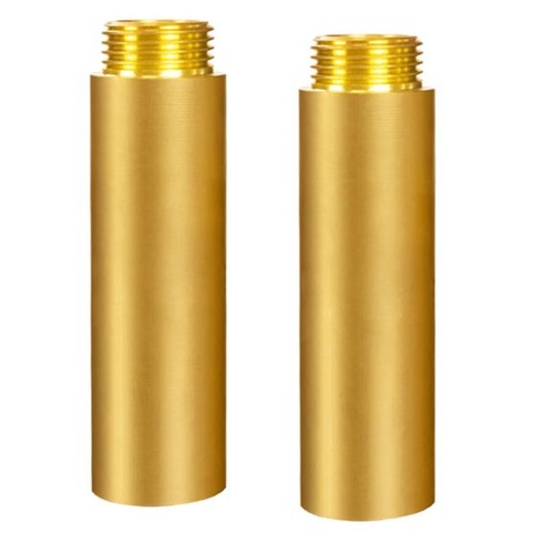 2 mosadzné predlžovacia armatúra na kohútik 1/2 palca x 80 mm, závitové predĺženie DN15, 1/2