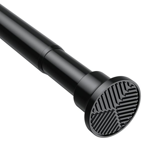 1dielna tyč na záclony bez vŕtania, čierna, 71-98 cm – Ø 25 mm, nastaviteľná teleskopická tyč k