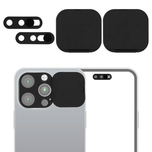XIHIRCD 4dielny kryt s ochranou súkromia pre iPhone 14/15/16 Pro/Pro Max
