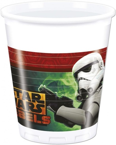 Súprava téglikov Procos plast Star Wars 8 ks