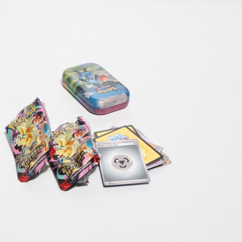 Kartová hra Pokémon Trading: Mini Tin Box Mega Evolution – Exalted Heroes: Riolu a Darumaka (1