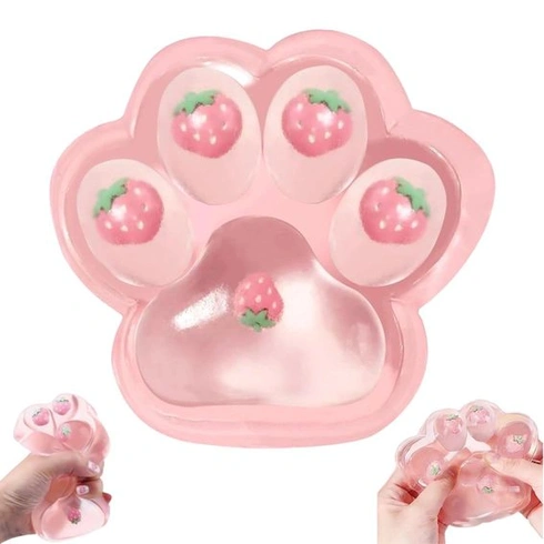 JTHHTT Veľká 14cm x 15cm mačacia labka Taba Squishy Fidget, antistresové loptičky Squishy Cat Paw,