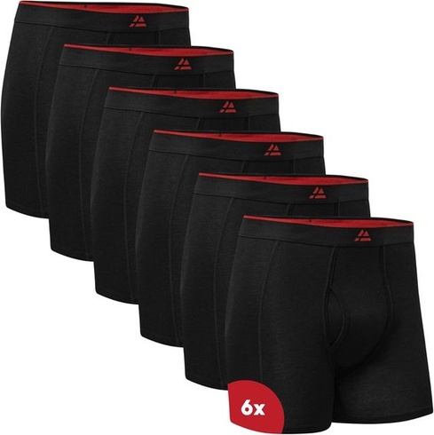Pánské boxerky DANISH ENDURANCE, balení 6 kusů z bambusu, pánské spodky s rozparkem nebo bez něj,