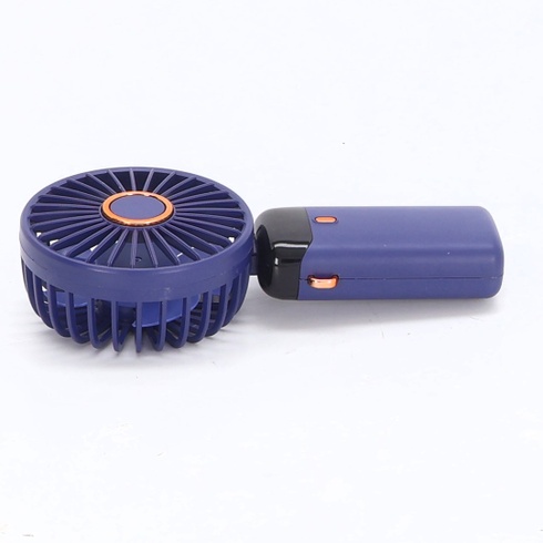 Prenosný ručný ventilátor, 5 rýchlostí, dobíjací cez USB, napájaný z batérie, skladací stolný