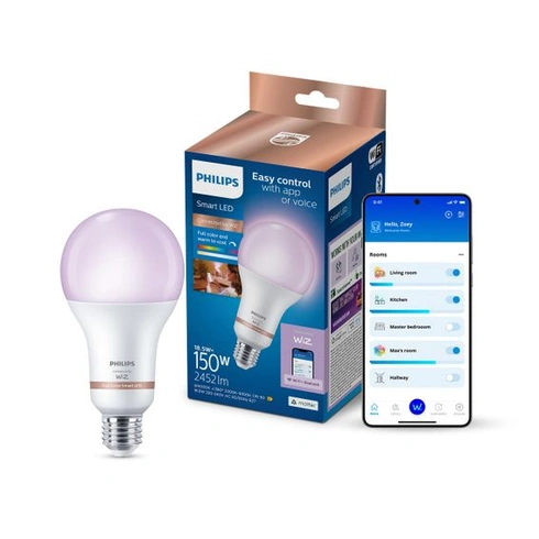 Philips Smart Lighting, múdra LED žiarovka RGB A80, pätica E27, 2452 lm, farebné a nastaviteľné