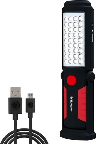 Dobíjecí LED svítilna WOLFTEETH 2200mAh, 36+5 ultra výkonných pracovních světel, magnetická