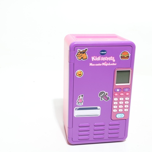 VTECH - KidiSecrets, My MagicLocker skrinka, fialová a ružová, tajný trezor s kódom, reproduktor,