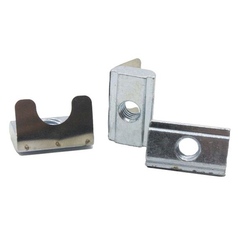 20x T-matice M4 11,0 x 4,1 mm pro drážku 8K, s pružinovou destičkou, ocel 20 kusů - M4 (11,0x4,1 mm