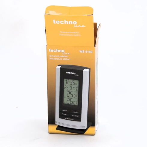 Meteorologická stanica WS 9180 s rádiovými hodinami a zobrazením vnútornej a vonkajšej teploty,