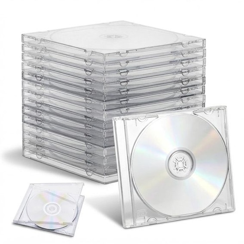 16dielna sada plastových obalov na CD, priehľadných prázdnych obalov na CD, obalov na DVD s výklopnými