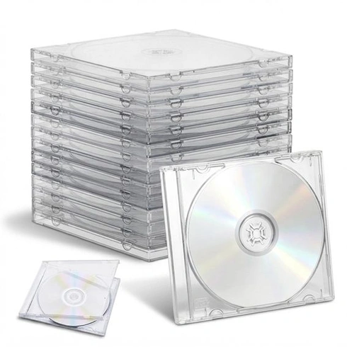 16dílná sada plastových obalů na CD, průhledných prázdných obalů na CD, obalů na DVD s výklopnými