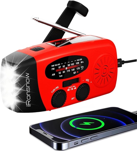 Núdzové solárne rádio IRonsnow IR-088
