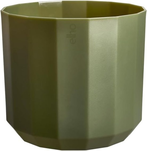 Elho Facet okrúhly 23 cm - kvetináč do interiéru - 100% recyklovaný plast - Ø 22,7 x V 20,4 cm -