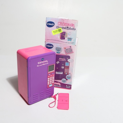 VTECH - KidiSecrets, My MagicLocker skrinka, fialová a ružová, tajný trezor s kódom, reproduktor,