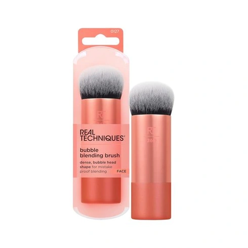 Real Techniques Bubble Blending Makeup Brush, víceúčelový štětec na obličej pro tekuté, krémové a