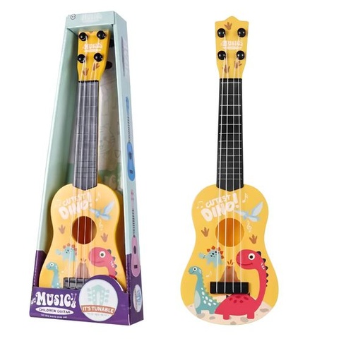 42cm dětská kytara se 4 nastavitelnými strunami, ukulele, hračka pro batolata, začátečníky, chlapce