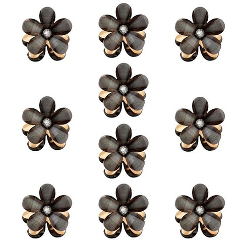 Mini diamantové sponky do vlasov, kvetinové sponky do vlasov, malé sponky do vlasov, vlasové doplnky