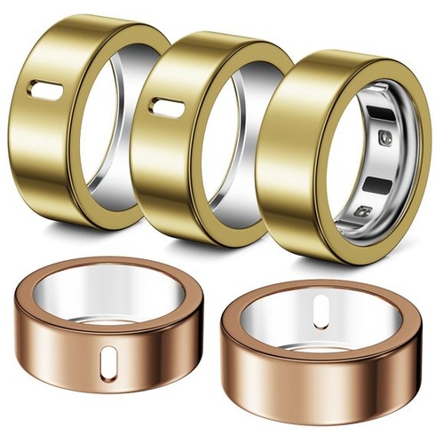 5 krytov prsteňov pre Oura Ring Gen 4/Gen 3 Horizon/Heritage ochranné puzdro zlaté*3 + ružové