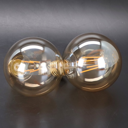 EXTRASTAR Edison vintage žárovka, G95 E27 LED žárovka, průměr 95 mm, 4 W nahrazuje 40 W žárovku,