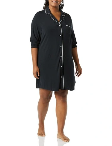 Dámska nočná košieľka Amazon Essentials s lemovaním (k dispozícii vo veľkých veľkostiach) 6XL Large