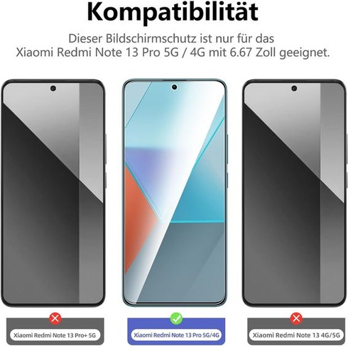 NOVINKA - balenie 3 ochranných fólií na displej pre Xiaomi Redmi Note 13 Pre 5G/4G (nie je