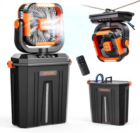 Campingový ventilátor VEVOR Misting Fan