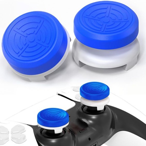 Krytky joysticku TEUVO FPS Aim Assist pro PS5, balení 2 silikonových krytek ovladače pro PS4 a PS5,