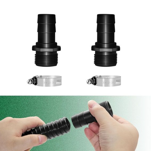 PVC hadicový adaptér s hákem, vnější závit 1,2