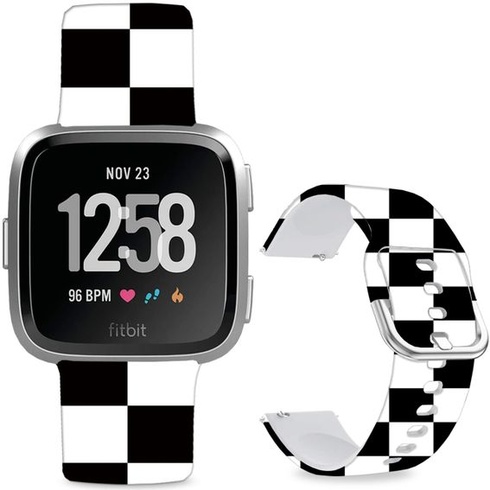 Mäkký silikónový športový remienok s kresleným vzorom s priemerom 23 mm kompatibilný s Fitbit Versa