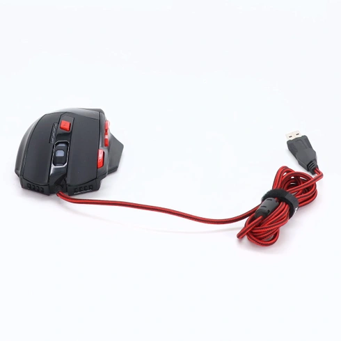 herná myš zelotes T90 9200 DPI, 8 programovateľných tlačidiel, viacrežimová LED, USB herná myš,